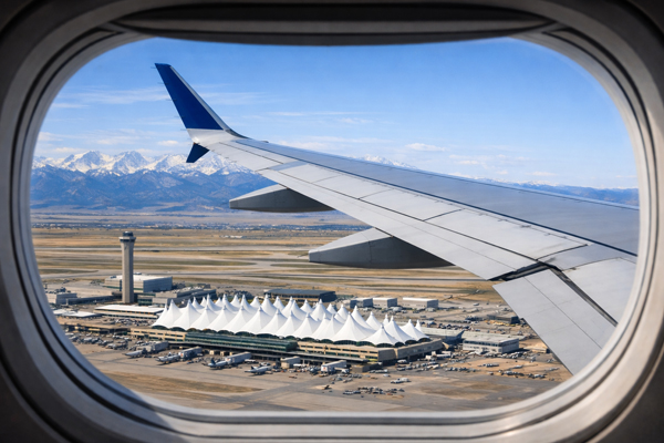 Flying into Denver international Airport