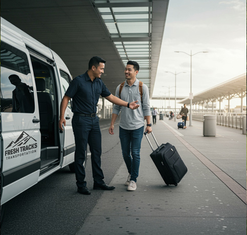 Fresh Track Transportation airport shuttle Denver