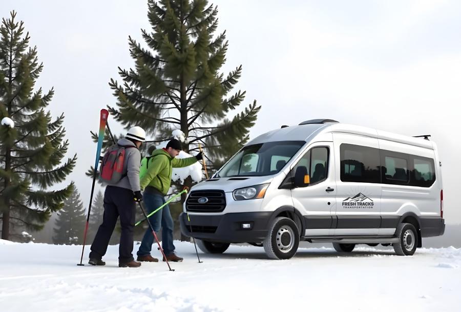 Fresh Track Transportation ski trip shuttle Colorado